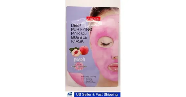 Purederm näomask Deep Purifying Pink O2 Bubble