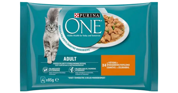 Purina One kiisueine Adult kana-roh.oad 4x85g