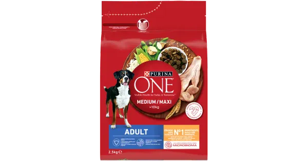 Purina One täissööt koertele kana ja riisiga 2,5 kg