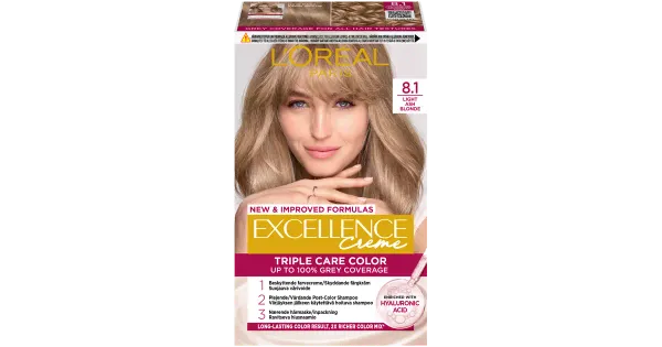 Püsivärv Loreal Excellence Cream Gloss 8.1 Light Ash Blonde