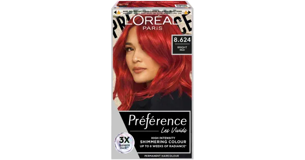 Püsivärv Loreal Preference Bright Red 8.624