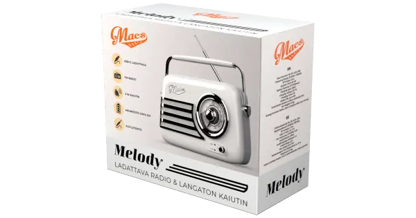 Raadio Macs Melody valge