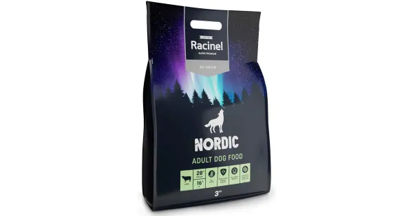Racinel nordic täissööt koertele lambalihaga 3kg