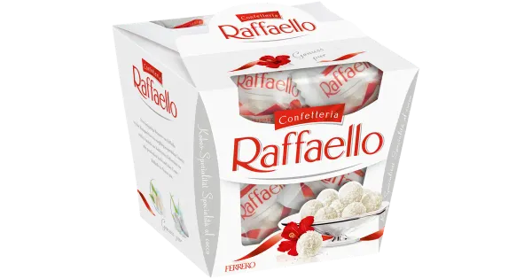 Raffaello kommikarp 150 g