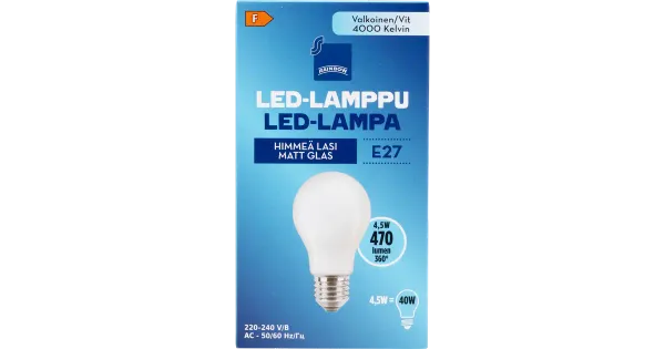 Rainbow LED-lampe27 4W 4000K 470LM
