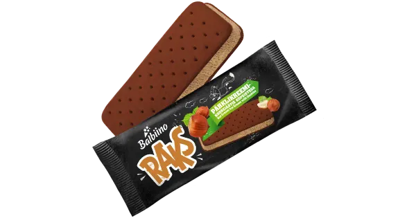 Raks Pähklikreemi-Koorejäätis Küpsistega 60 g
