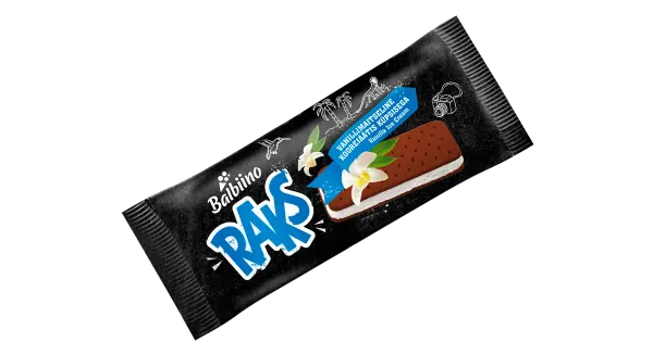 Raks Vanillikoorejäätis Küpsistega 56 g