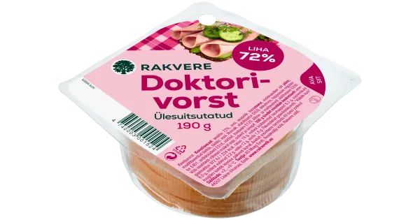 Rakvere Doktorivorst 190 G Viilutatud