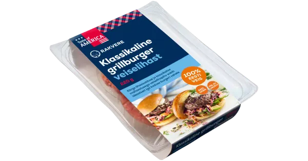 Rakvere Klassikaline Veiselihaburger 220 G