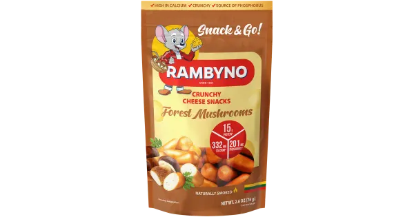 Rambyno suitsujuustu suupiste metsaseentega 45%, 75g