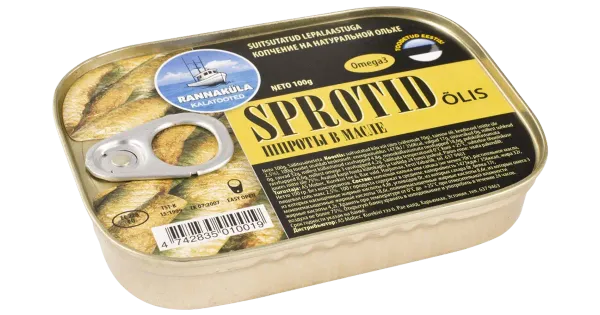 Rannaküla sprotid õlis 100g