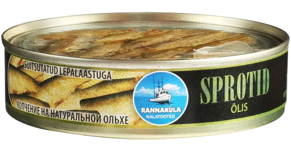 Rannaküla Sprotid õlis 160g 70%