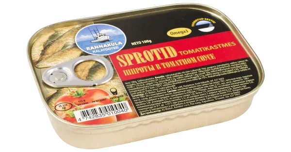 Rannaküla sprotid tomatikastmes 100 g
