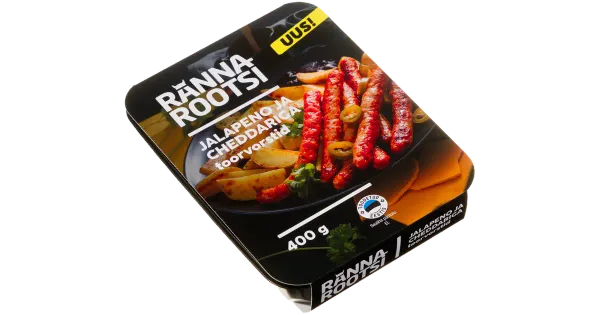Rannarootsi Jalapeno ja cheddariga toorvorstid 400g