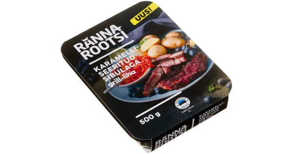Rannarootsi Karamelliseeritud sibulaga grill-liha kaelakarbonaadist 500g