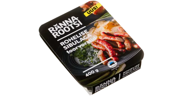 Rannarootsi Rohelise sibulaga toorvorstid 400g
