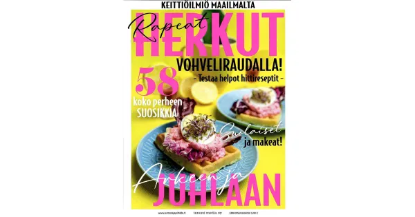 Rapeat herkut vohveliraudalla