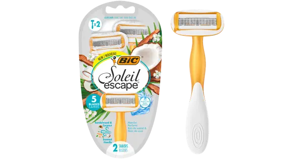 Raseerija Bic Soleil Escape kookos 5-tera 3tk