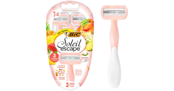 Raseerija Bic Soleil Escape virsik 5-tera 3tk