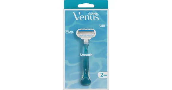 Raseerija Venus Gillette +2 varutera Smooth3 3-teraline