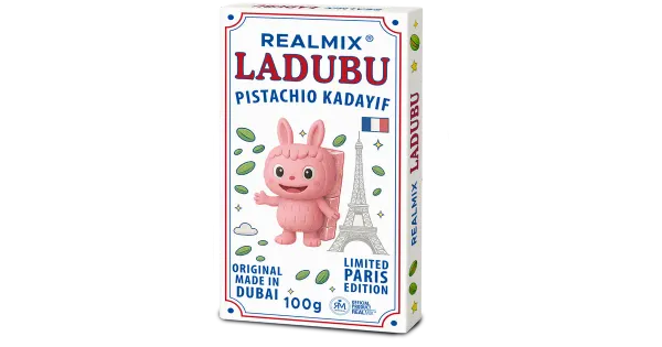 Realmix Ladubu Dubai šokolaad vaarika šokolaadiga 100g