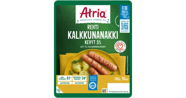 Rehti Kalkunilihast viiner 5% 280g
