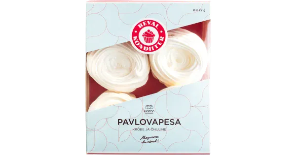 Reval Kondiiter Pavlova Beseekoogi Põhjad 8 X 22 G