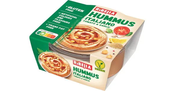 Ribella kikerhernehummus Italiano tomati ja küüslauguga, 200 g