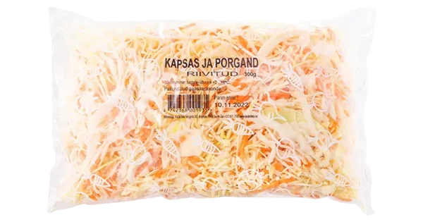 Riivitud kapsas ja porgand 300g Kadarbiku
