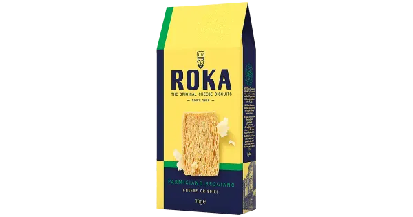 Krõbedad küpsised Parmesani juustuga, ROKA, 70 g