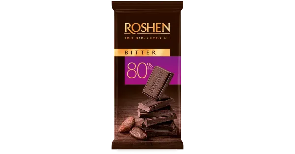 Roshen tume šokolaad Bitter 80% 85g