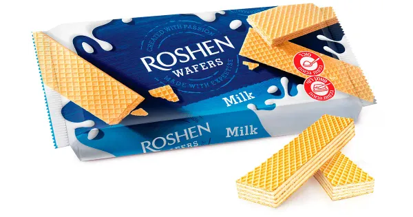 Roshen vahvlid piimakreemiga 216g