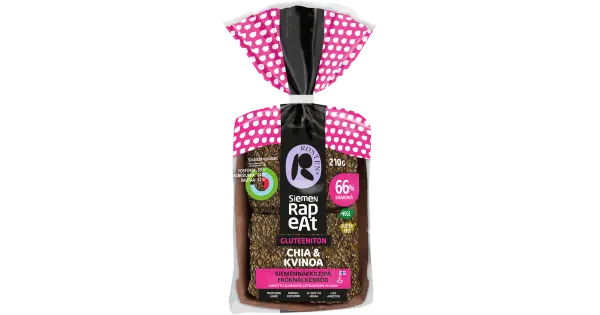 Rosten näkileivad chia ja kinoaga gluteenivaba, 210 g