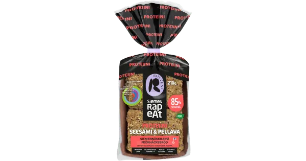 Rosten seesami- ja linaseemnetega näkileivad 210 g