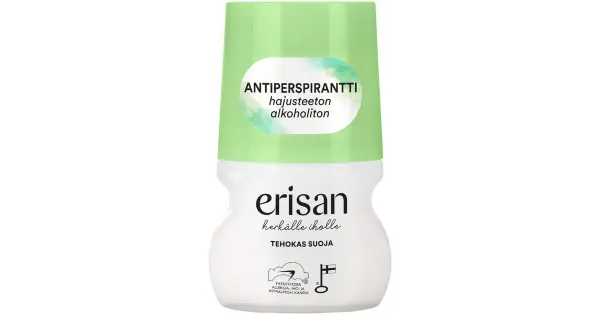 Rulldeodorant-antiperspirant Erisan 50ml lõhnavaba