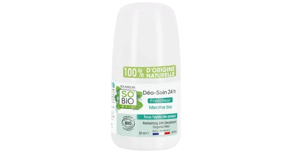 Rulldeodorant So Bio 24h orgaaniline münt 50ml