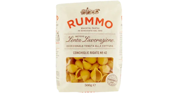 Rummo Conchiglie Rigate Pasta # 42, 500 g