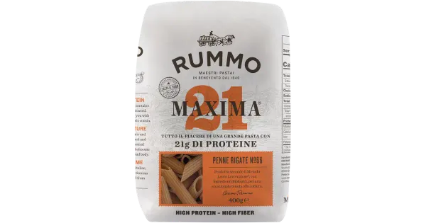 Rummo Maxima penne rigate nr 66, ökoloogiline, 400 g