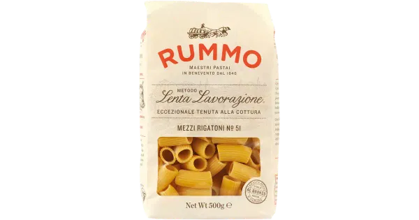 Rummo mezzi rigatoni pasta nr 51 500 g