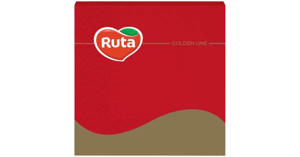 Ruta salvrätik 3-kihiline punane 33cm