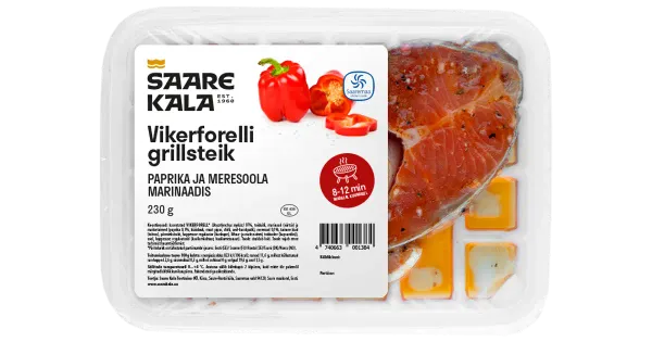 Saare Kala Vikerforelli grillsteik paprika ja meresoola marinaadis 230g