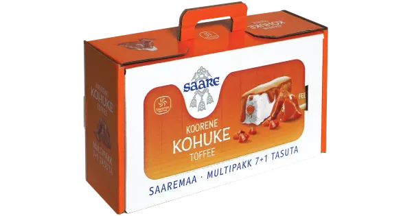 Saare kohuke toffe multipakk, 8 x 40 g