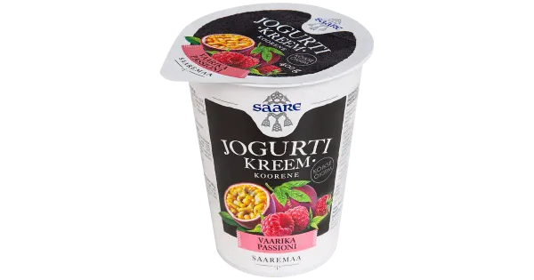 Saare vaarika-passioni jogurtikreem 400g