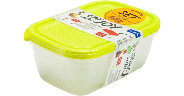 Säilituskarp 1,9l 2tk, roheline