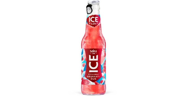 SAKU ON ICE Pomegranate, õlu 4% 330 ml, R21/155294/46, pudel