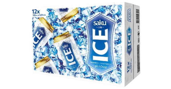 Saku On Ice hele õlu 12x330ml kohver