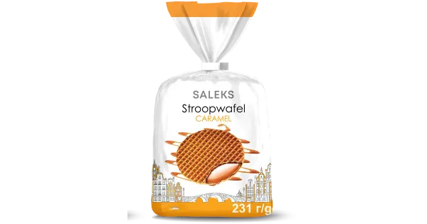 Saleks vahvel stroopwafel karamelli 231g