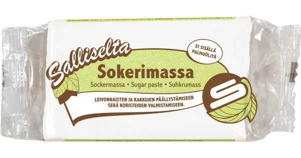Sallinen suhkrumass, valge, 250g