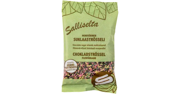 Salliselta shokolaadiströssel 100g mitmevärvilised