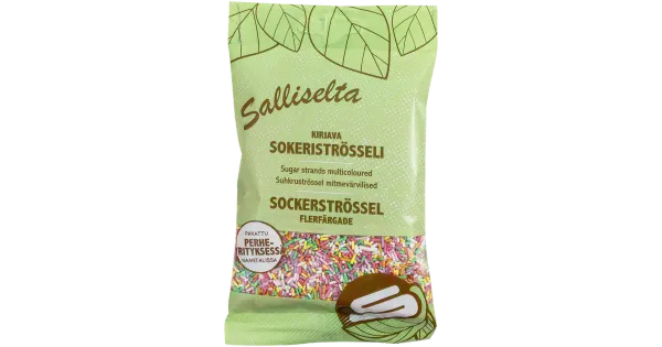 Salliselta suhkruströssel mitmevärvilised 100g